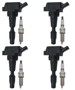 Conjunto de 4pcs de bobina de encendido y bujías de iridio