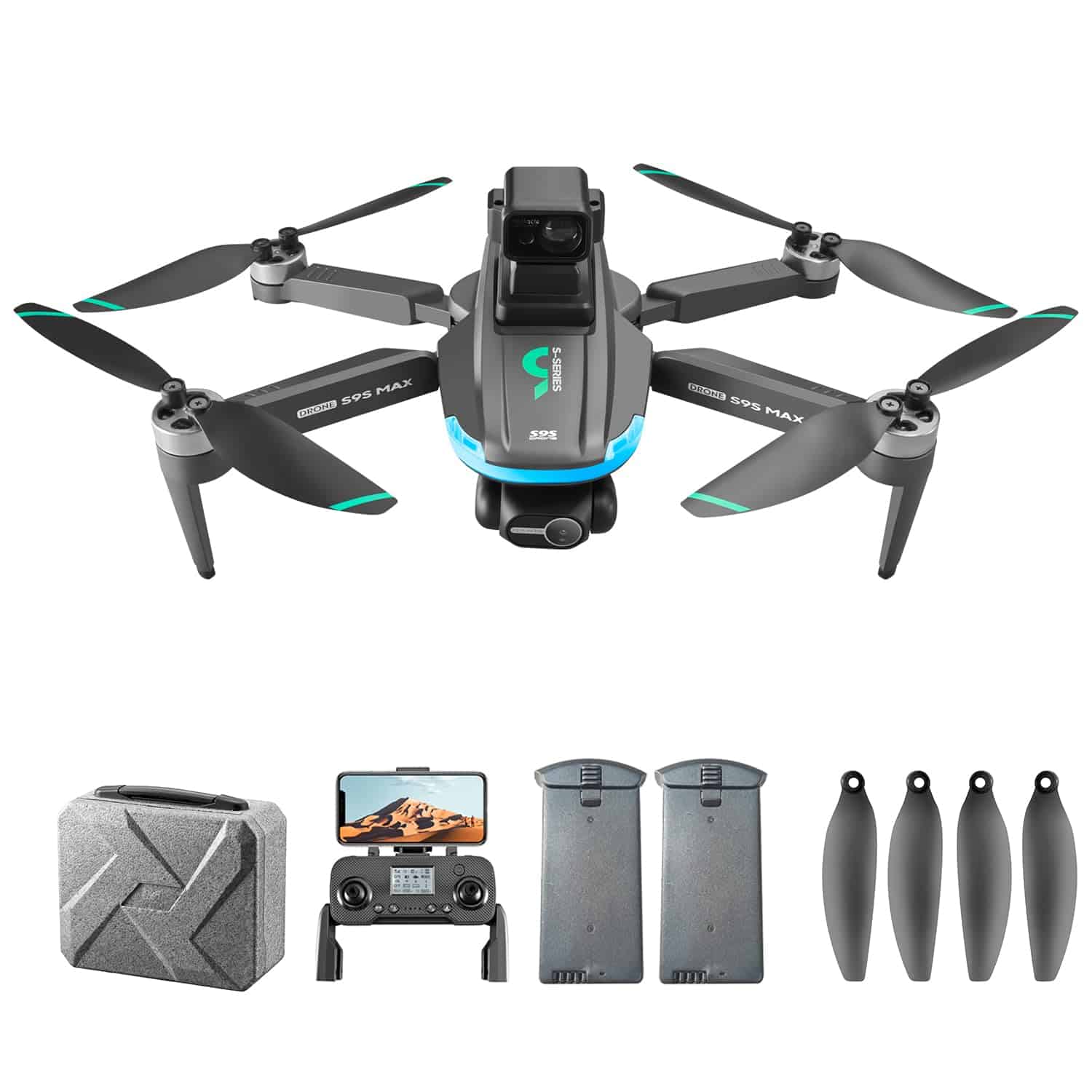 Drones con cámara 4K EIS de 2 ejes con GPS, menos de 249g,