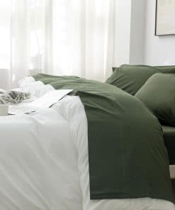 Juego de Sábana King Size en Tela de Lino 100% Algodón