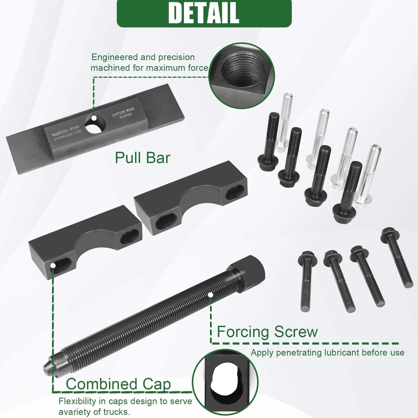 Kit de Herramientas Extractoras de Yugo Pesado FODACEL - Imagen 5