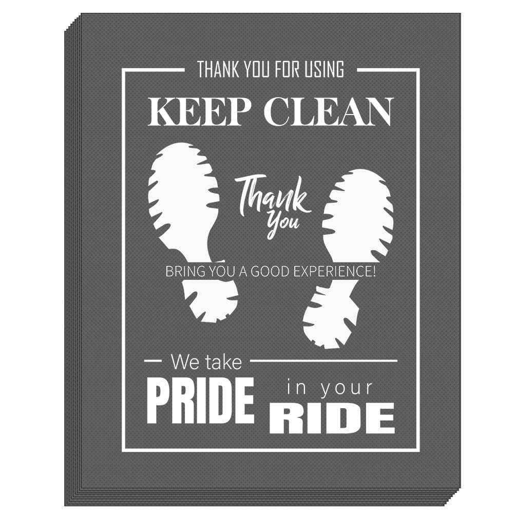 100 Pcs Tapetes Desechables para Piso de Carro: Tapetes