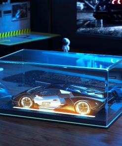 Vitrina Iluminada para Coches a Escala 1/24, Vitrina de