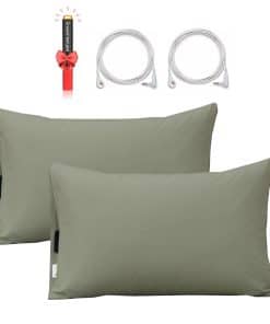 Set de 2 Fundas de Almohada de Conexión a -Verde