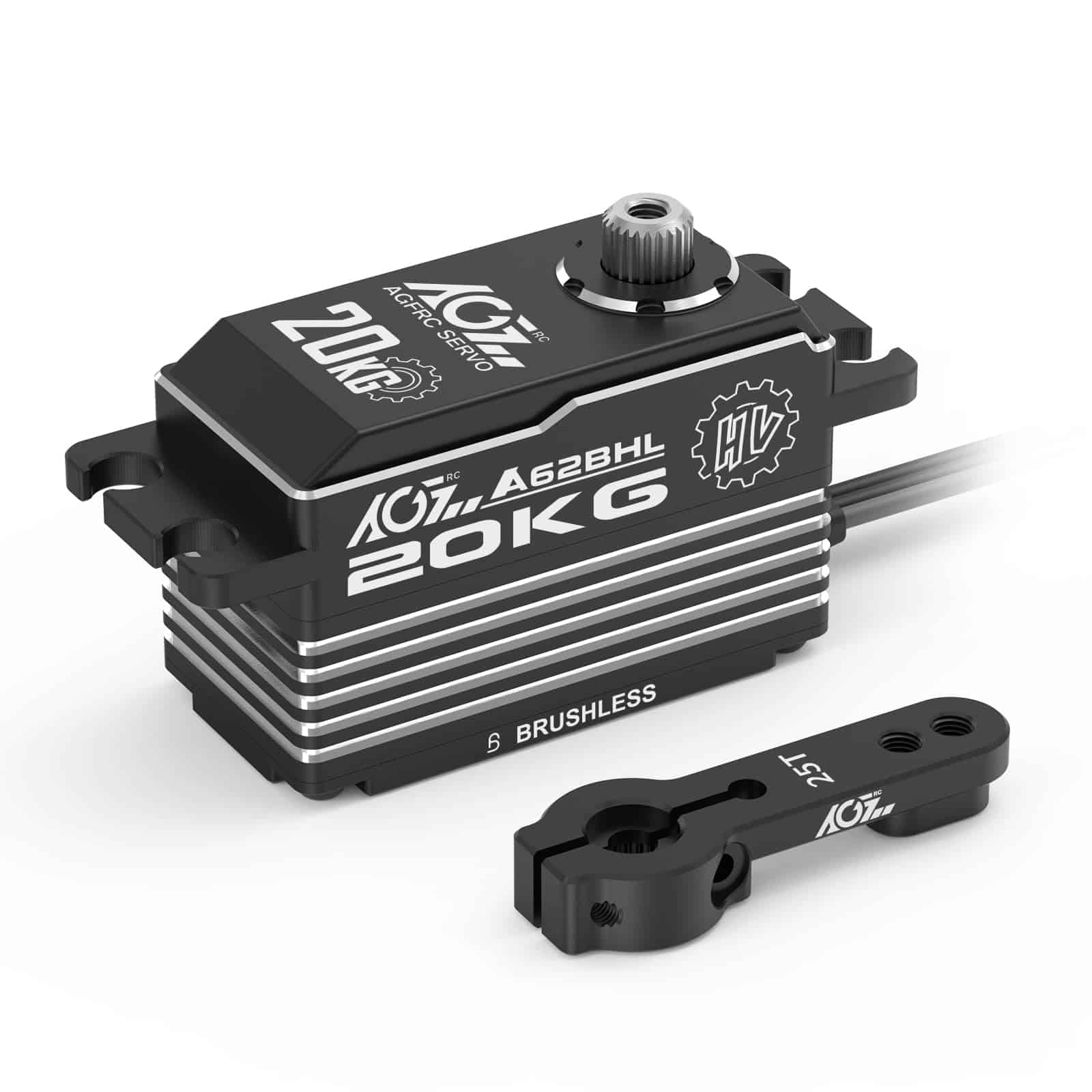 Servo de dirección de perfil bajo AGFRC 20KG de alto torque