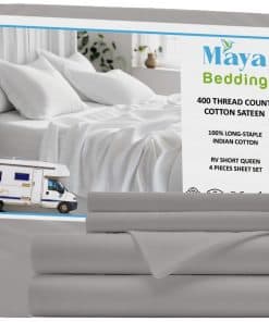 Juego de sábanas para cama Maya RV Short Queen 100% algodón