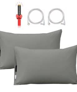 Set de 2 Fundas para Almohada de Conexión a -Gris