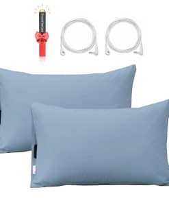 Set de 2 Fundas de Almohada de Puesta a Tierra, Fundas de