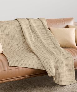 Cobija 100% Algodón Tejido en Espiga para Cama King Size