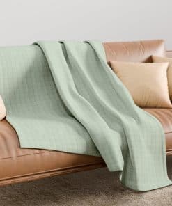 Manta de Cesta Tejida 100% Algodón para Tamaño Full - Queen