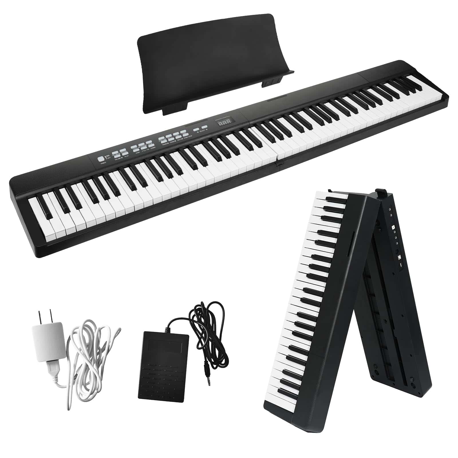 Piano Plegable ZYRODIA 88 Teclas Teclado Ponderado Piano