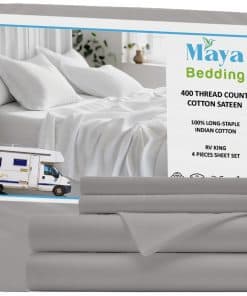 Juego de Sábanas RVKING 100% Algodón Maya Bedding (4