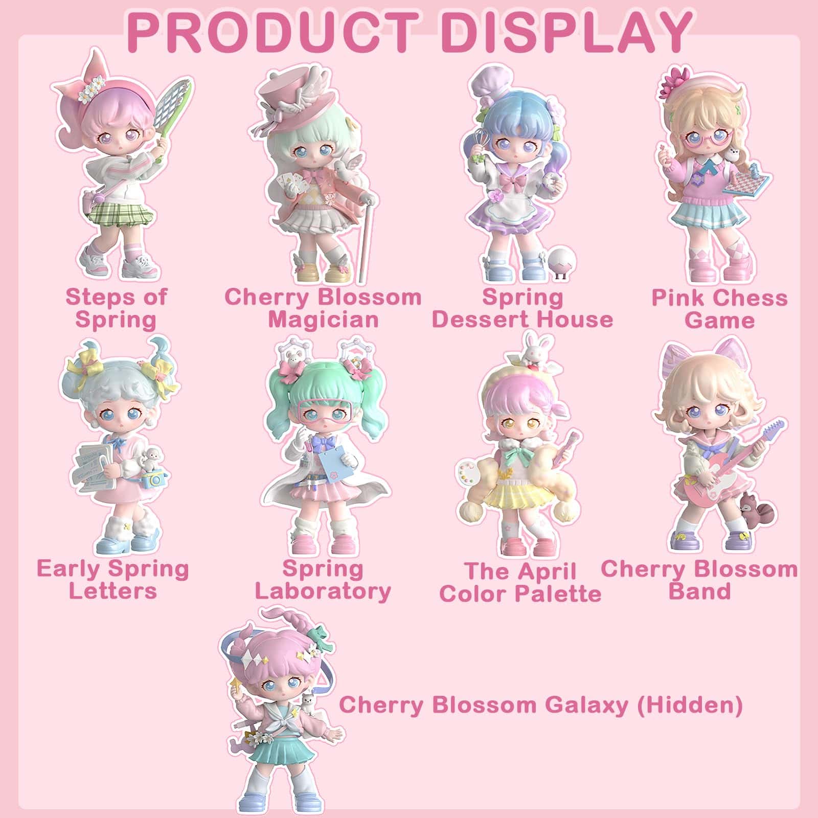 Serie Viaje Primavera Flor de Cerezo de BEEMAI Teennar 8PCs - Imagen 3