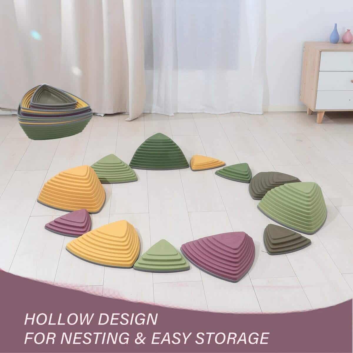 Piedras de Equilibrio Luanka para Niños, 12 Piezas Piedras - Imagen 7