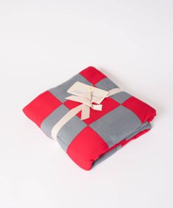 Manta de lana suave y grande - Manta a cuadros para