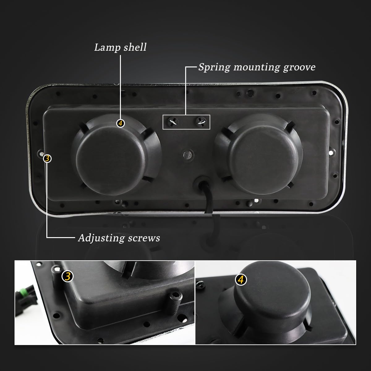 Faros Sterlix para Peterbilt 379 362 359 378 Kenworth T600 - Imagen 5