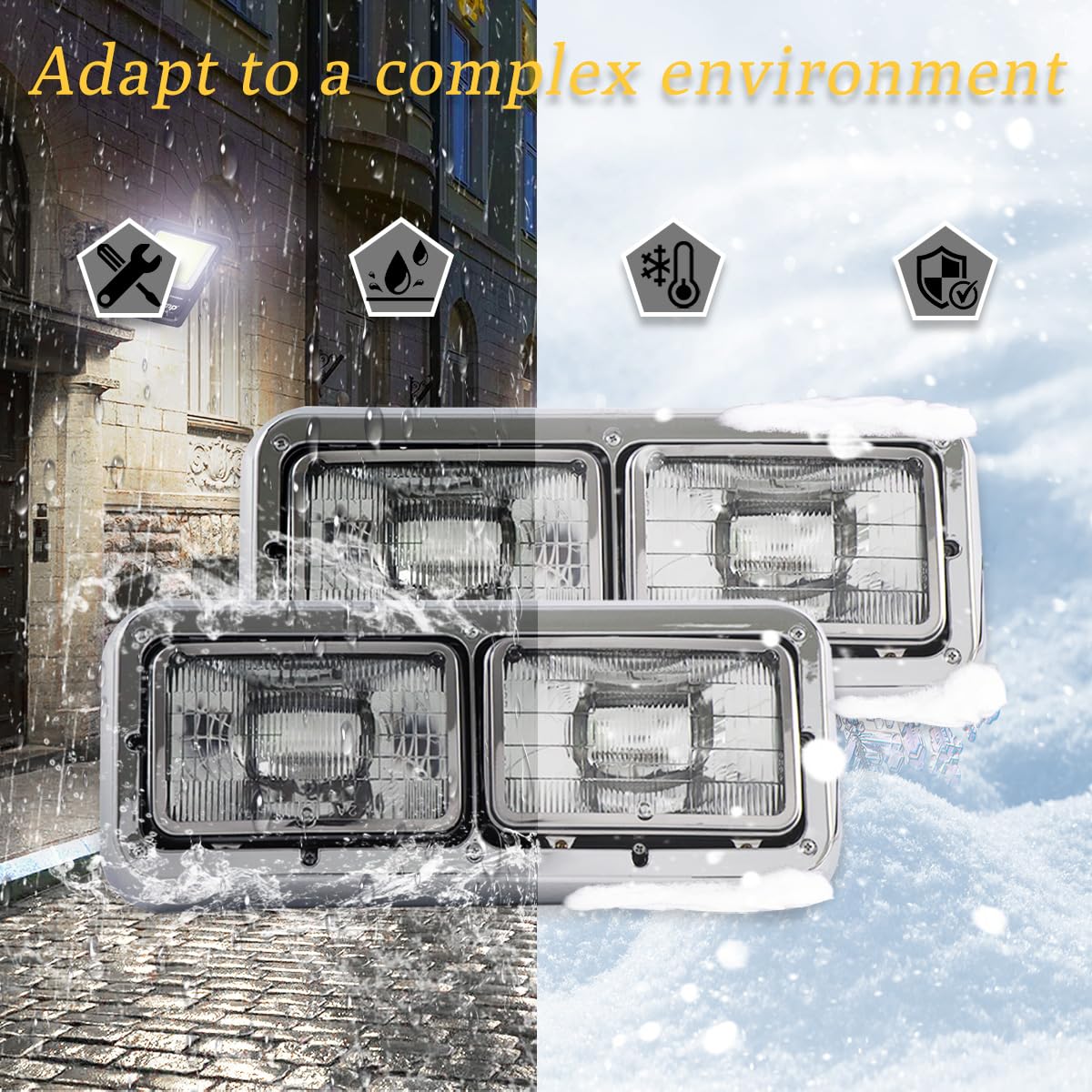 Faros Sterlix para Peterbilt 379 362 359 378 Kenworth T600 - Imagen 6