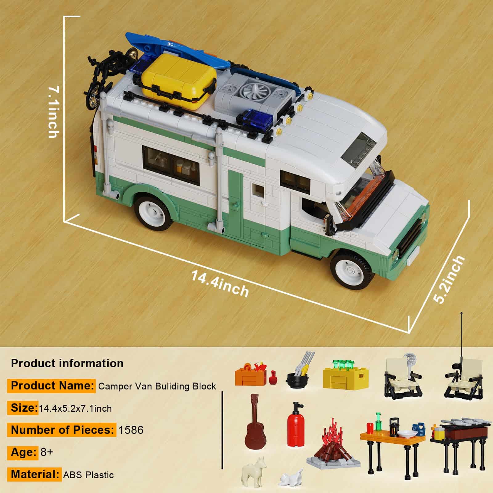 Set de Construcción de Autocaravana de Vacaciones, - Imagen 3