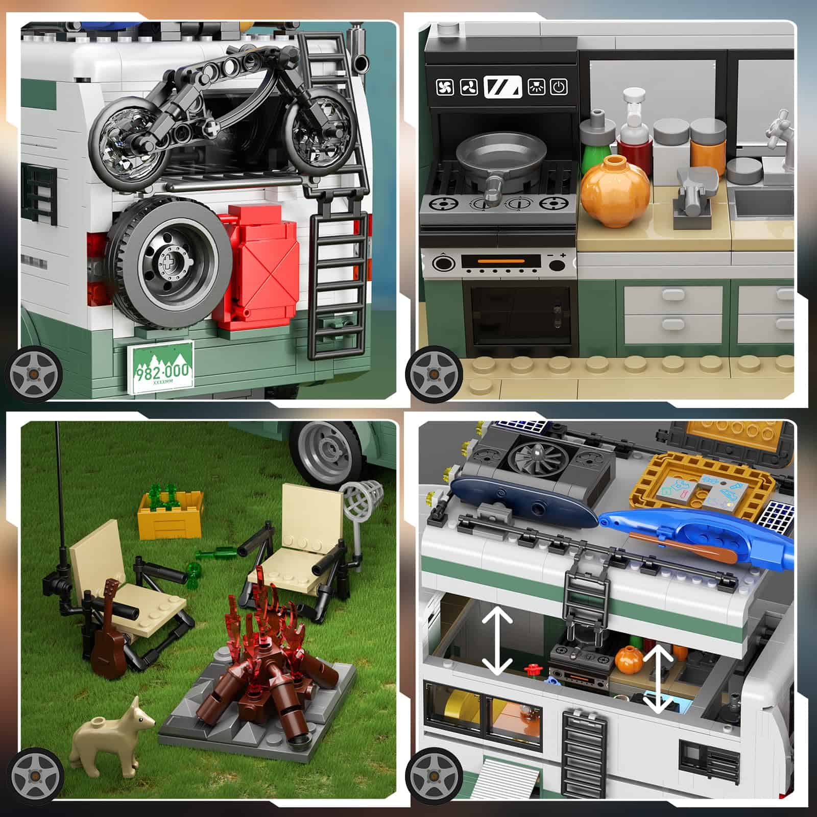 Set de Construcción de Autocaravana de Vacaciones, - Imagen 4