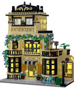 Set de Bloques de Construcción de la Cafetería de la Ciudad