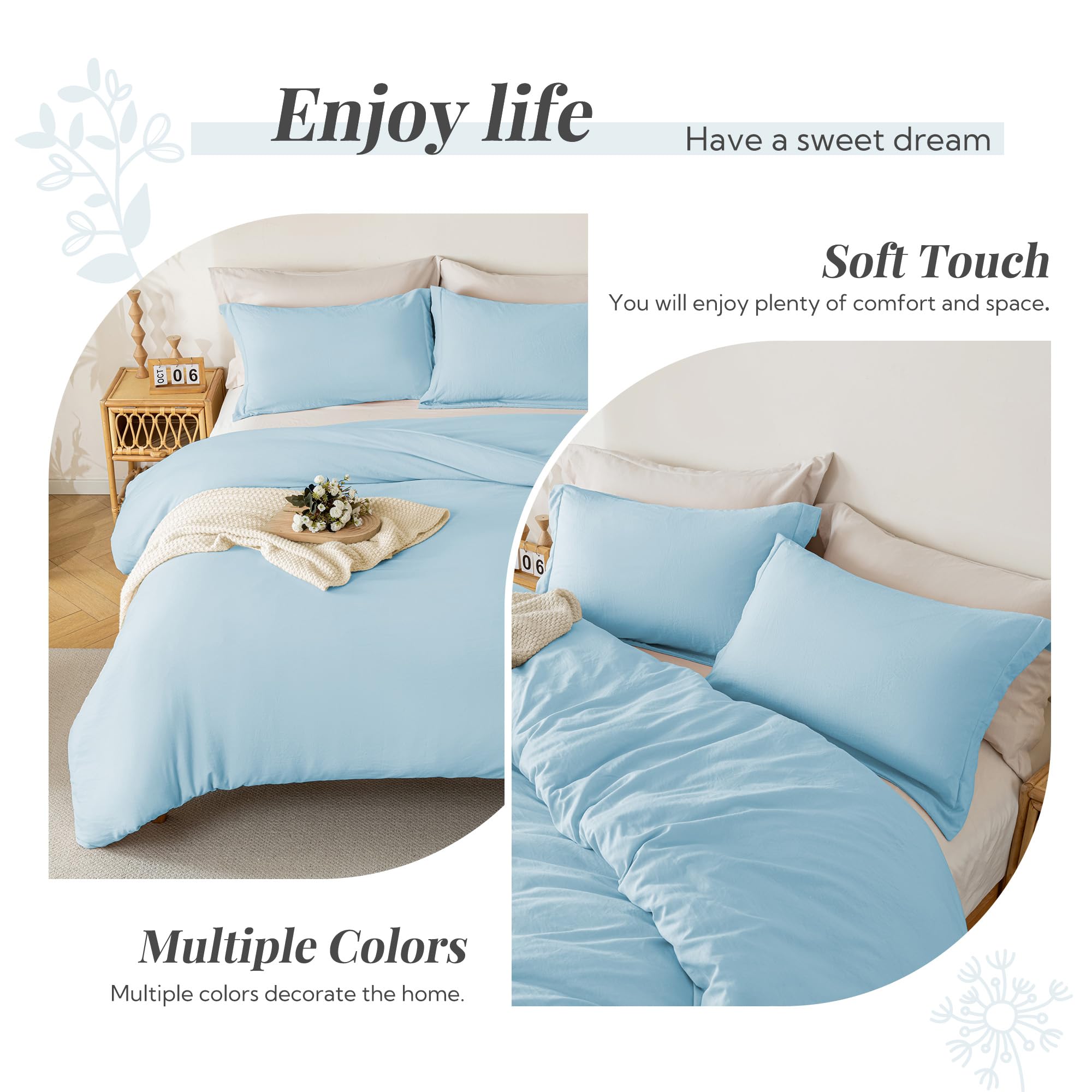 Juego de Funda Nórdica MILDLY Super Suave - Cubierta de - Imagen 8