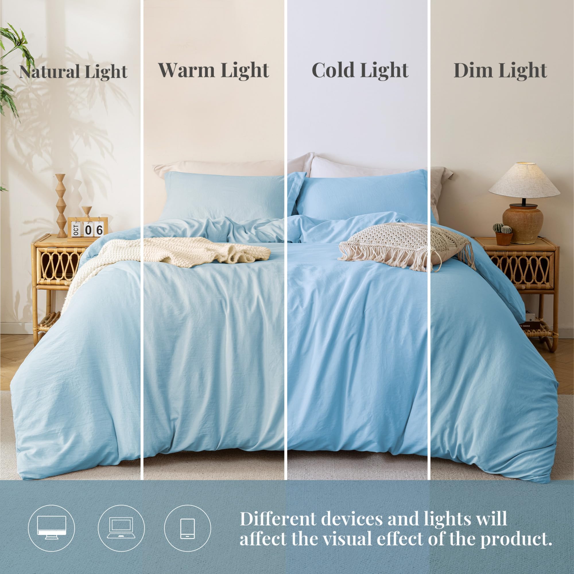 Juego de Funda Nórdica MILDLY Super Suave - Cubierta de - Imagen 5