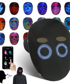 Máscara LED MOYACA con Reconocimiento de Voz y Detección de