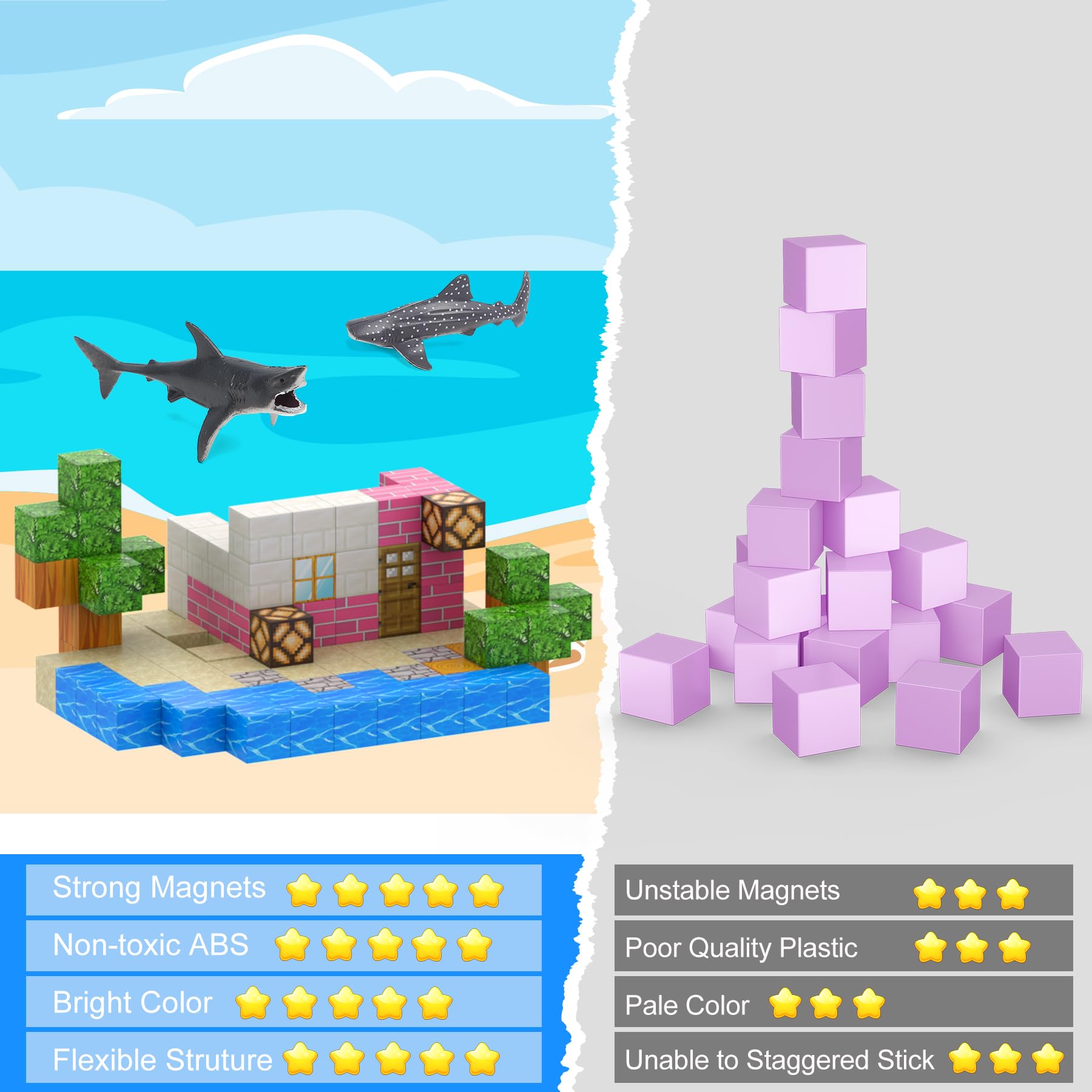 Bloques Magnéticos - 110 Piezas Construye Mi Magnet, - Imagen 6