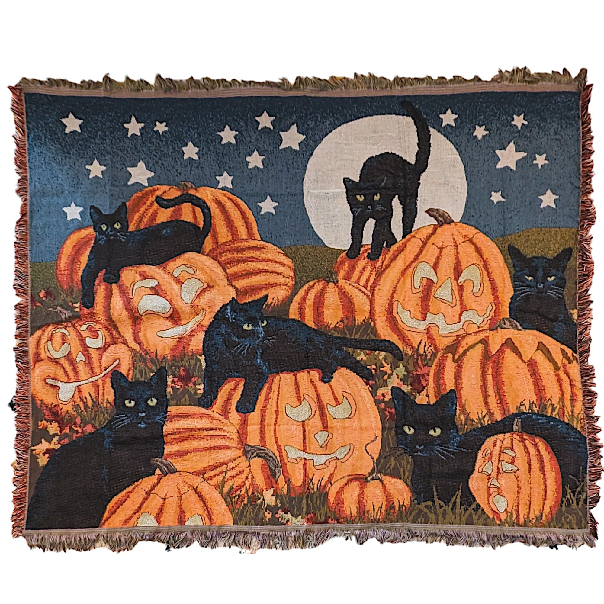 Manta D.M.C New York Original Halloween Tema Calabaza Gato