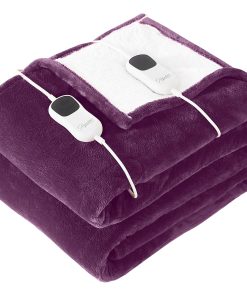 Manta Eléctrica Homemate Tamaño Queen - -Morado
