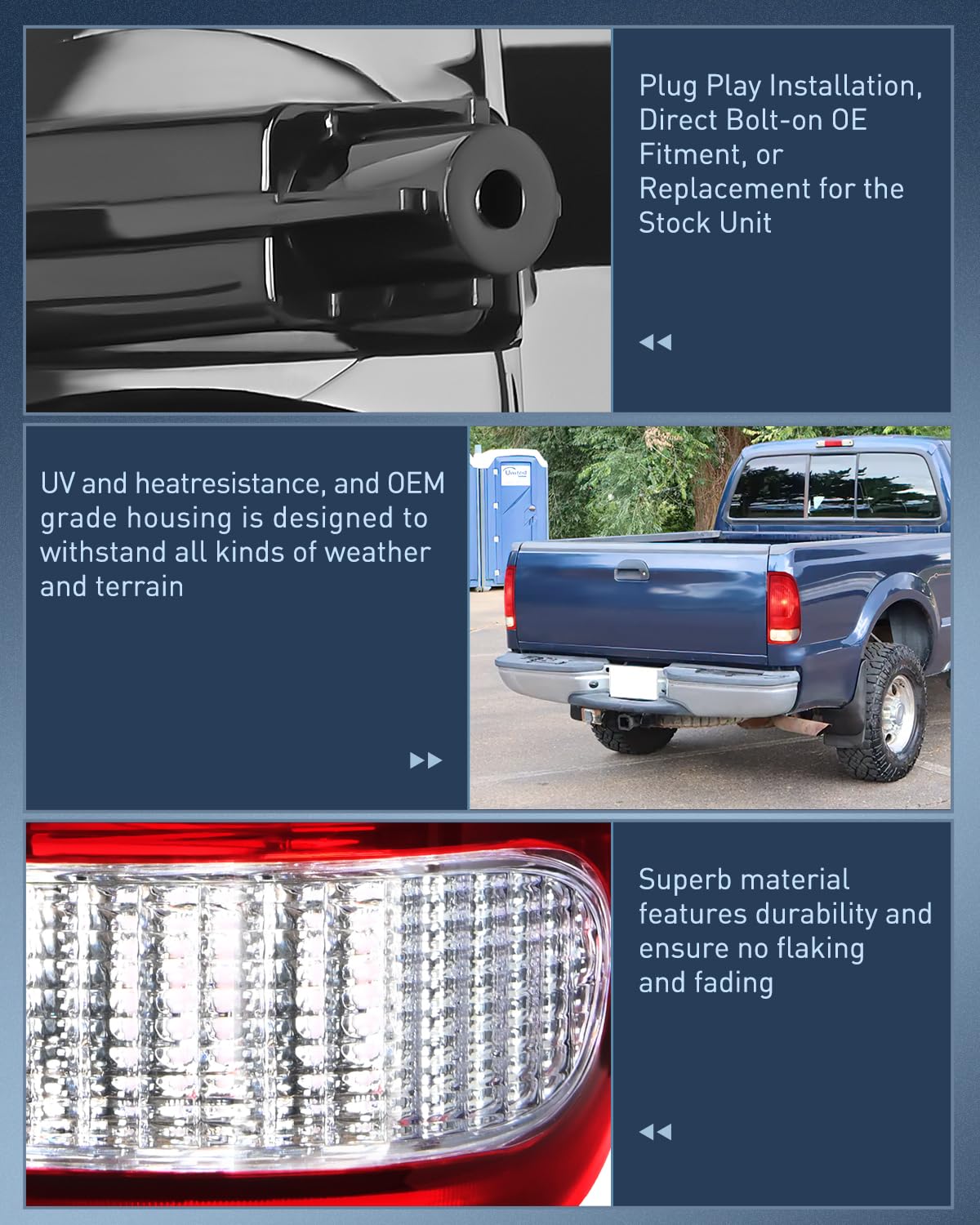 Nilight Conjunto de Piloto Trasero Compatible con 1997 1998 - Imagen 6