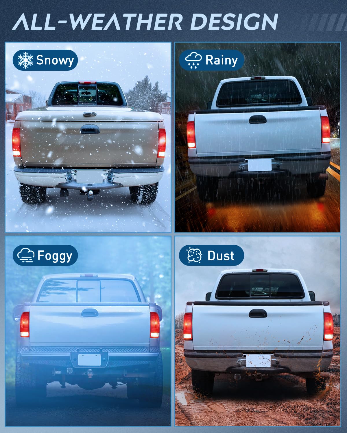 Nilight Conjunto de Piloto Trasero Compatible con 1997 1998 - Imagen 8