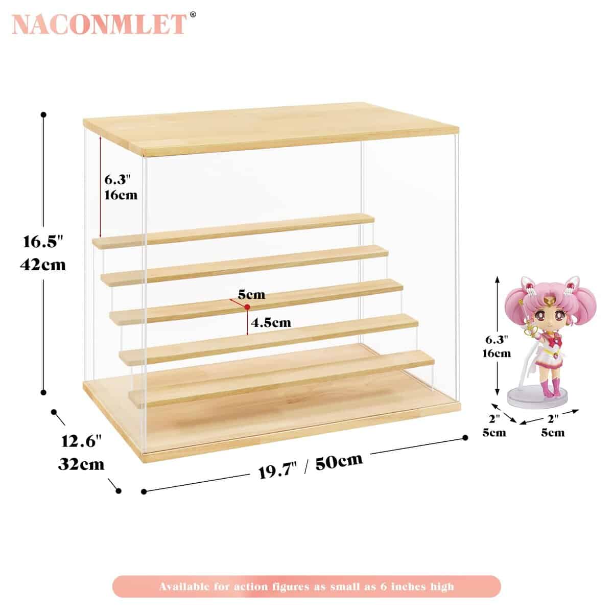 Estuche de exhibición de acrílico transparente Naconmlet - Imagen 3