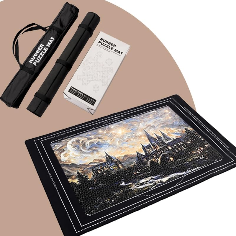 Tapete de rompecabezas HuangDou Roll Up 44� x 30� Portátil - Imagen 6