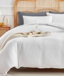 Juego de Funda nórdica de Tejido de Gofre WARMDERN Tamaño