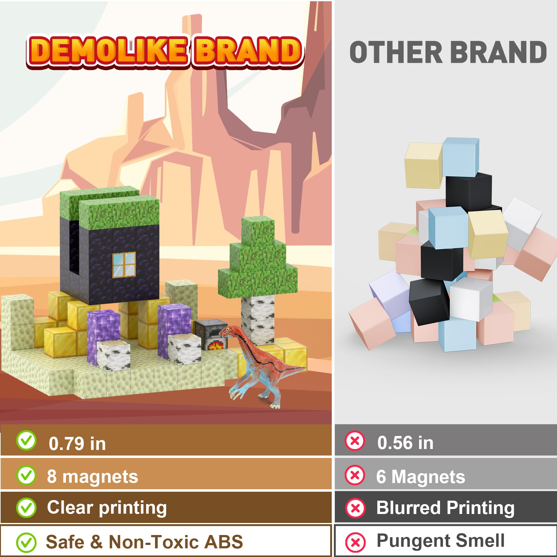 Bloques Magnéticos - Set de 110 piezas para Construir Mundo - Imagen 6