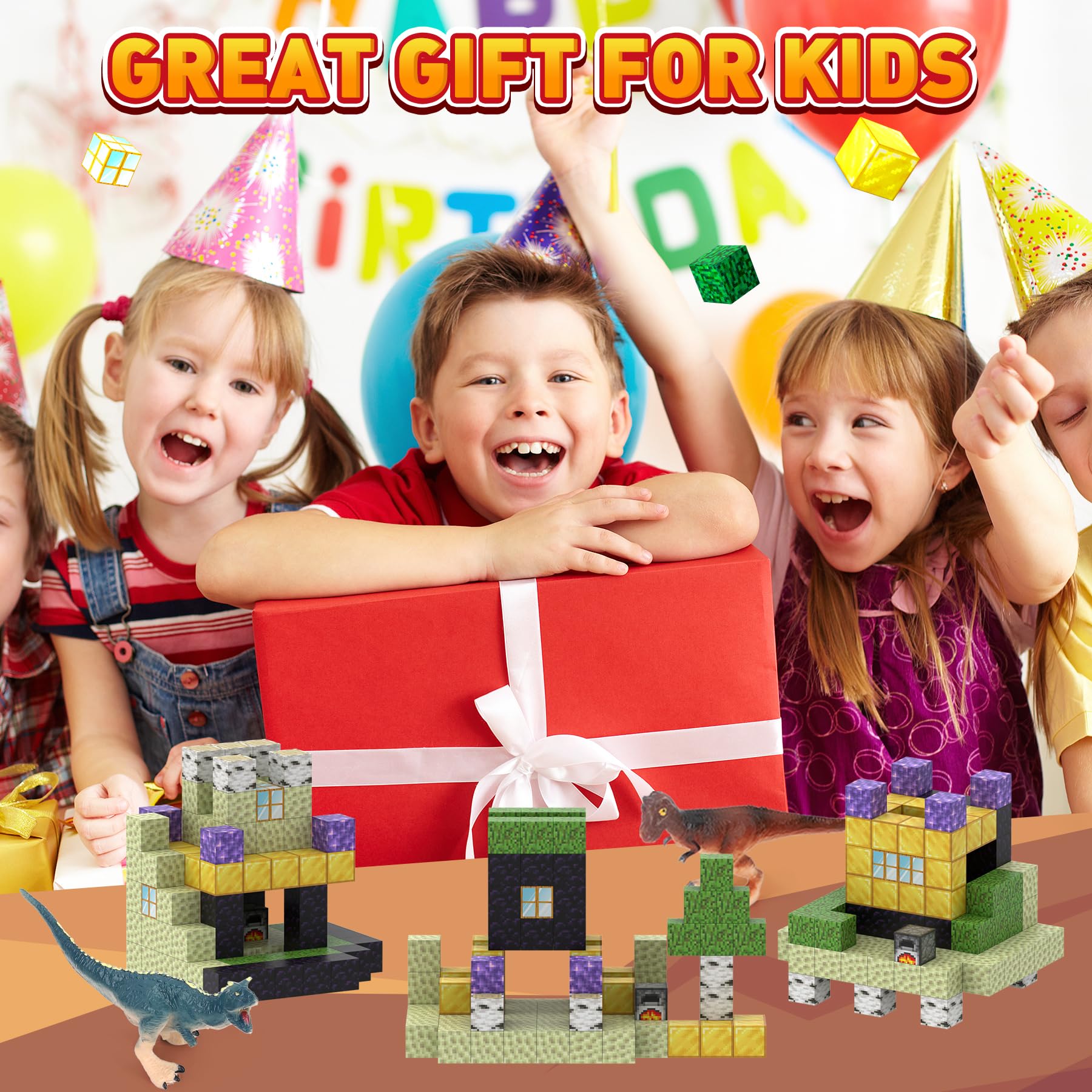 Bloques Magnéticos - Set de 110 piezas para Construir Mundo - Imagen 8