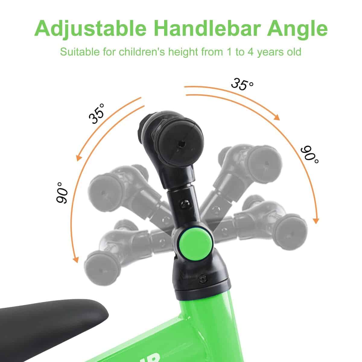 Bicicleta de Equilibrio 5 en 1 Elantrip para -Verde - Imagen 4