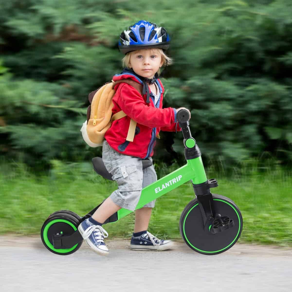 Bicicleta de Equilibrio 5 en 1 Elantrip para -Verde - Imagen 7