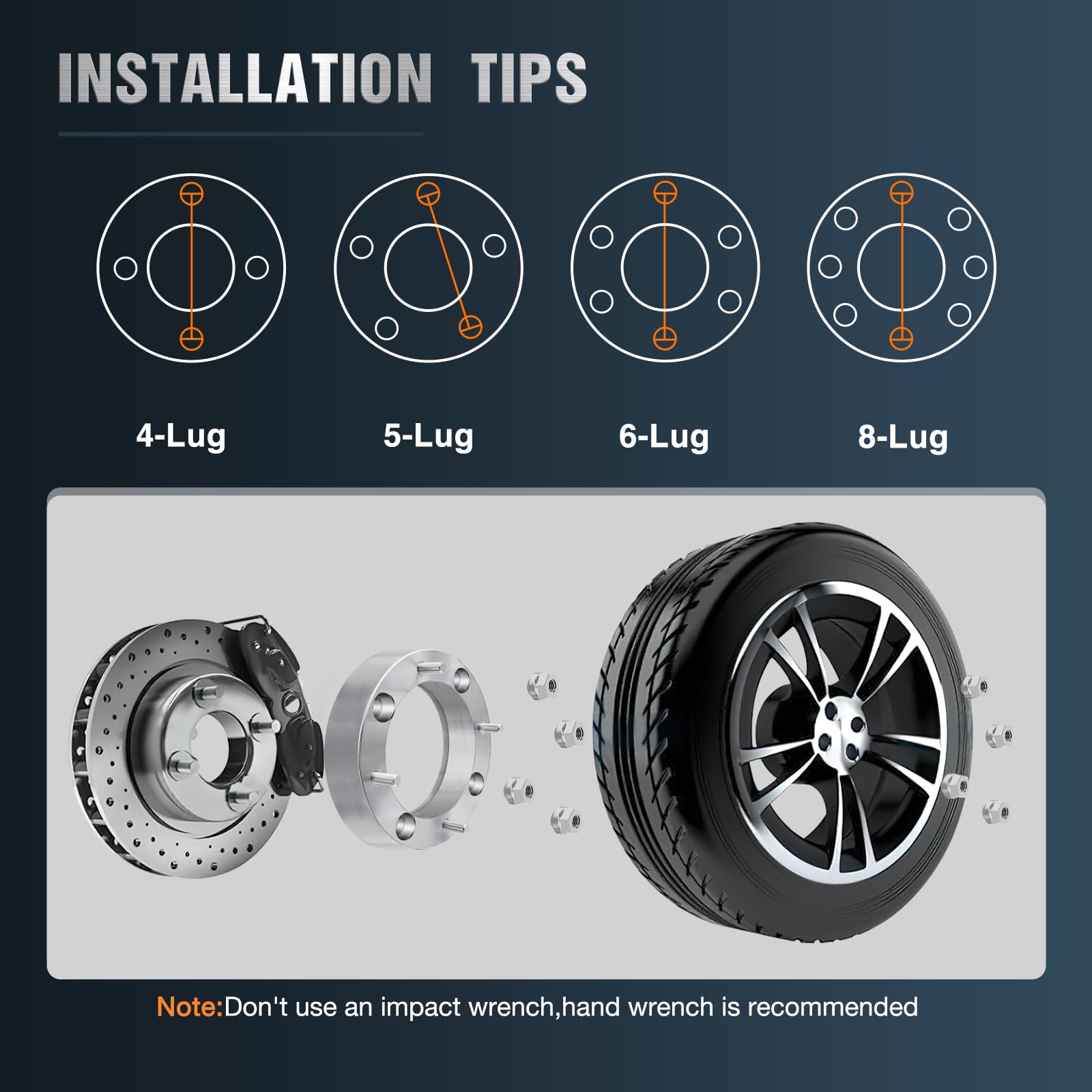 Separadores de Rueda para ATV Frokom 4x156mm, 1.5 Pulgadas - Imagen 9