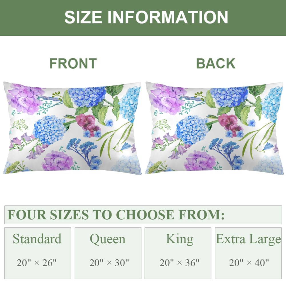 Xihomeli Funda de Almohada para Cama con Flores de - Imagen 7