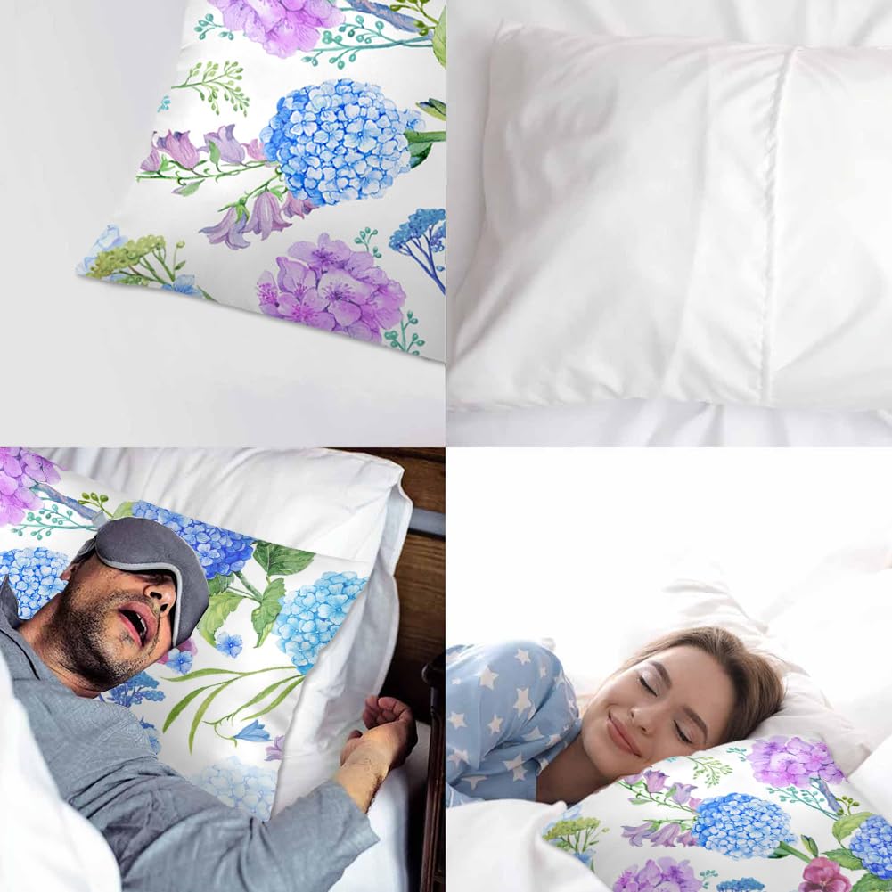 Xihomeli Funda de Almohada para Cama con Flores de - Imagen 5