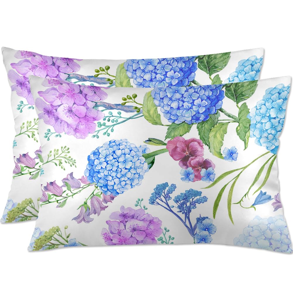 Xihomeli Funda de Almohada para Cama con Flores de