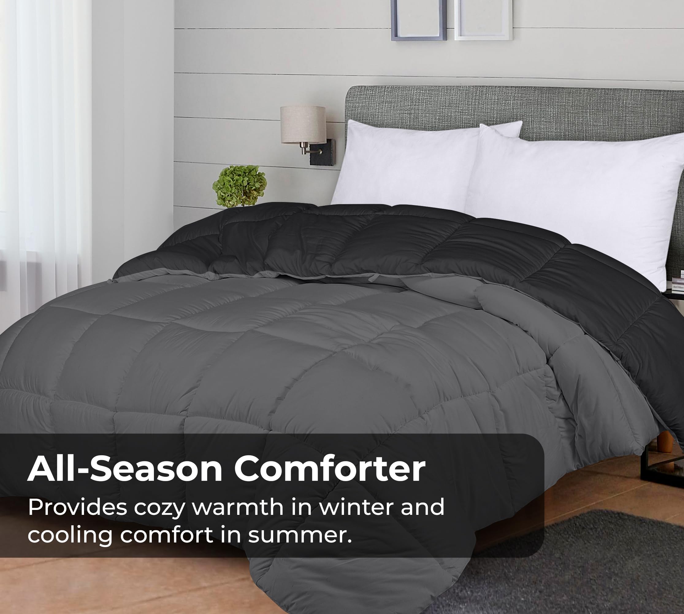 ROYALE LINENS Edredón Reversible - Edredón Insertable - Imagen 6