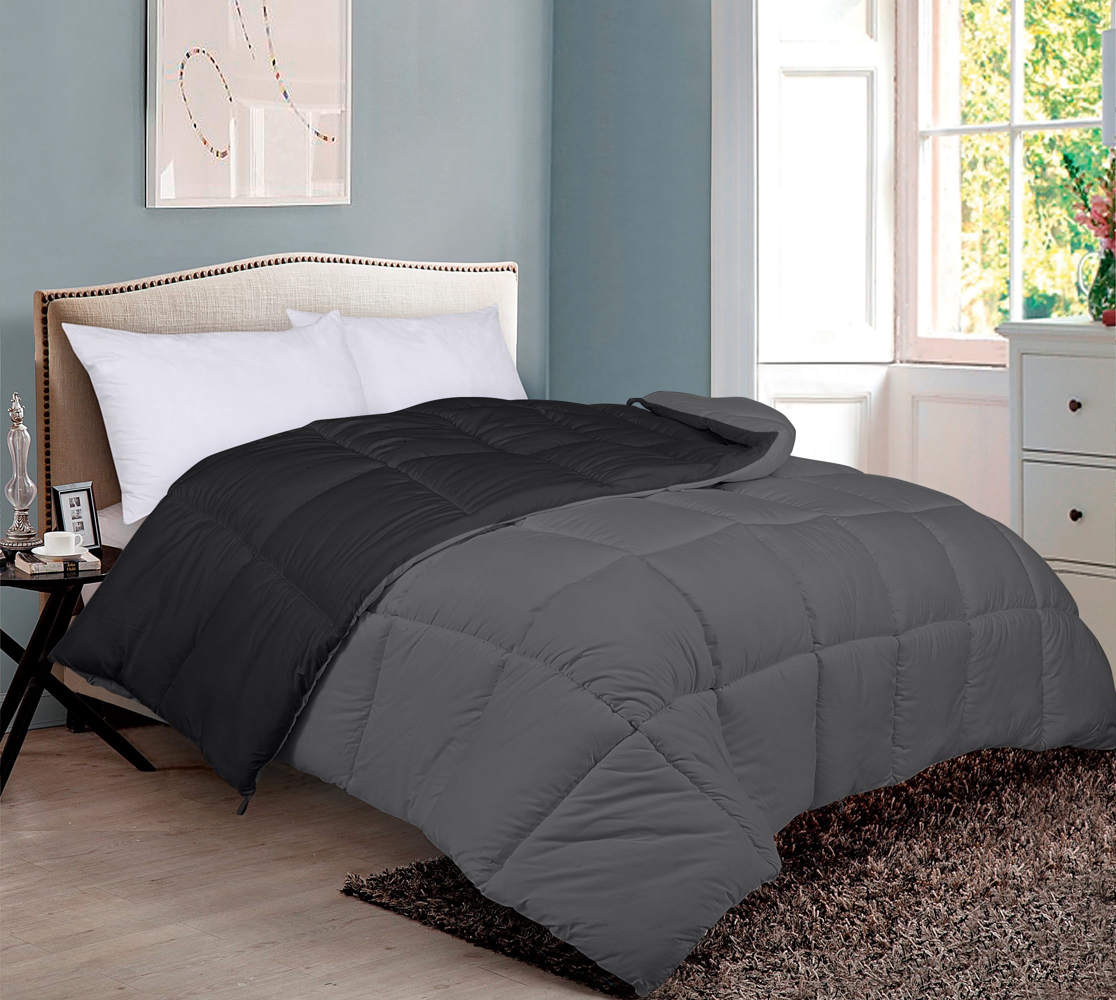 ROYALE LINENS Edredón Reversible - Edredón Insertable - Imagen 7