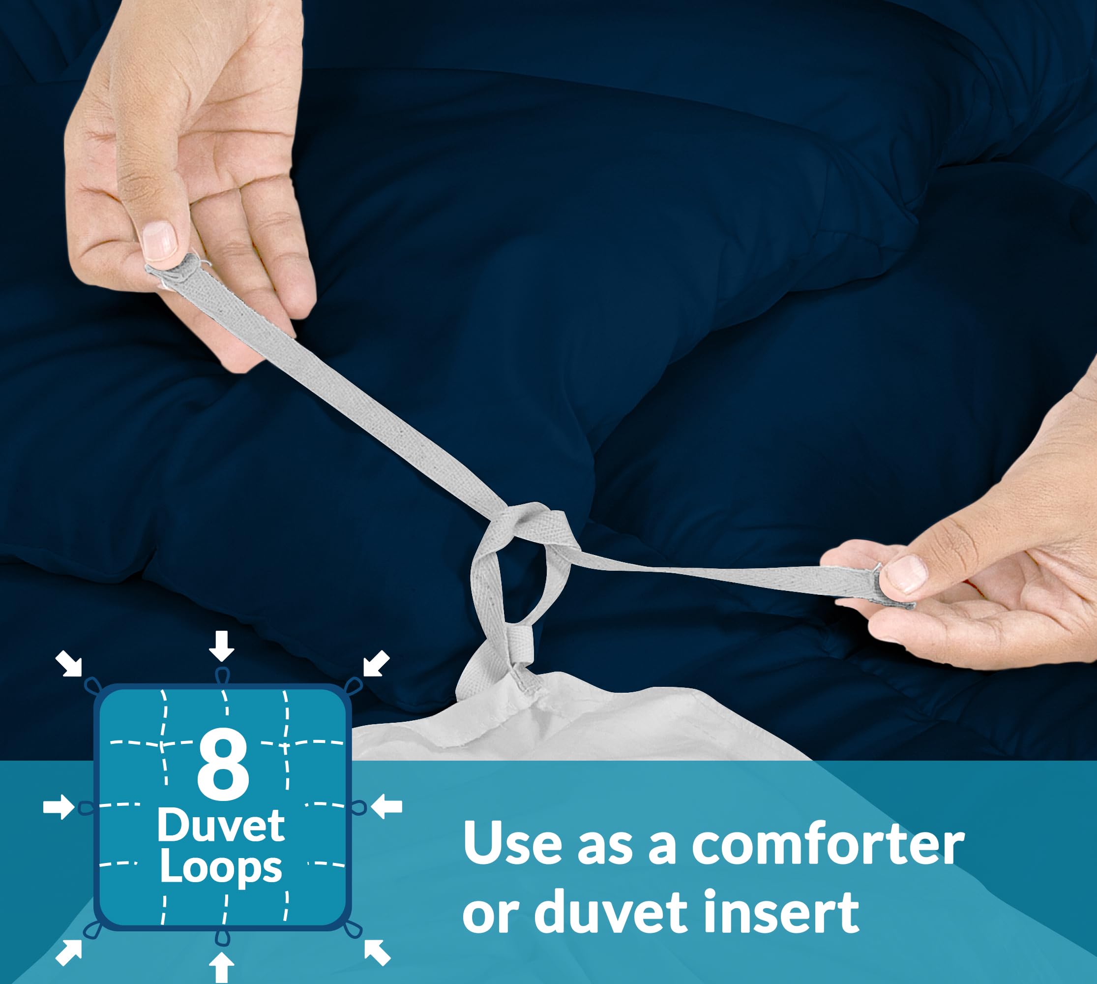 Edredón ROYALE LINENS - Inserto para Duvet California King - Imagen 3