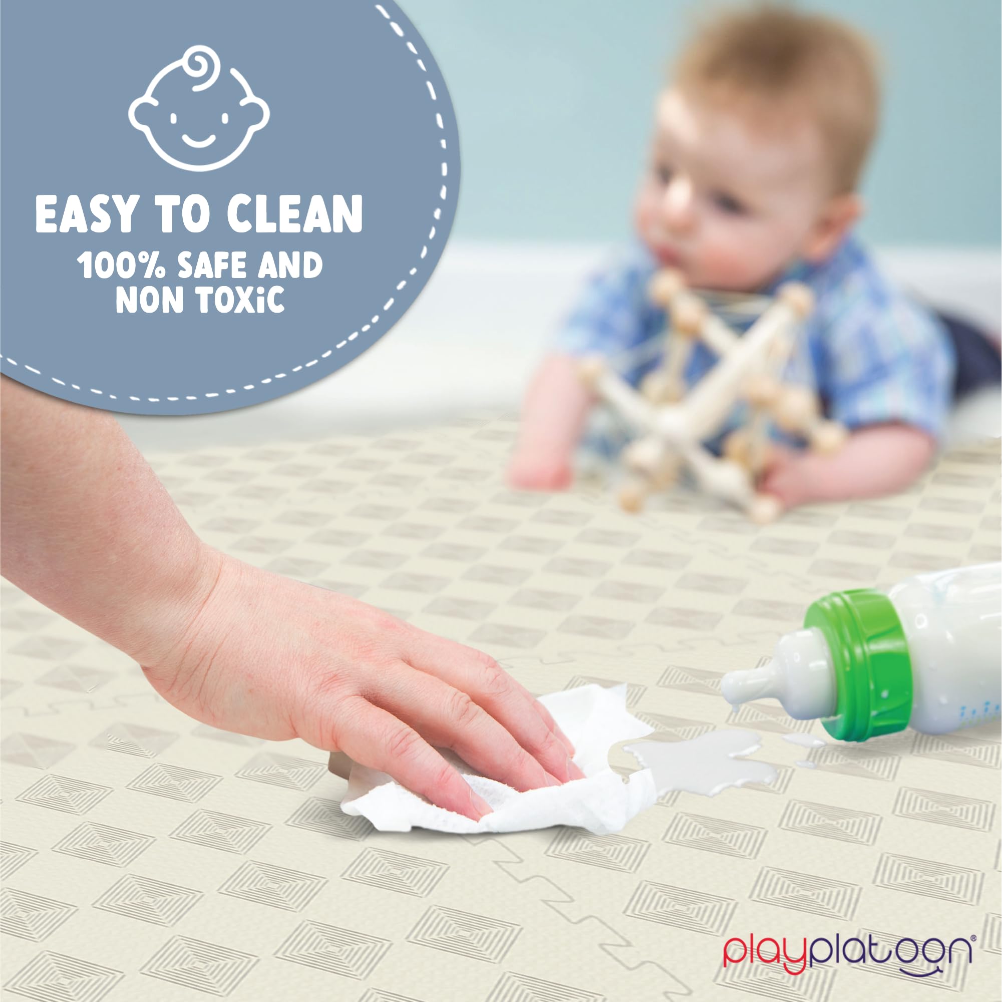 Tapetes de Juego para Niños Grande y Seguro para Pisos, 9 - Imagen 4