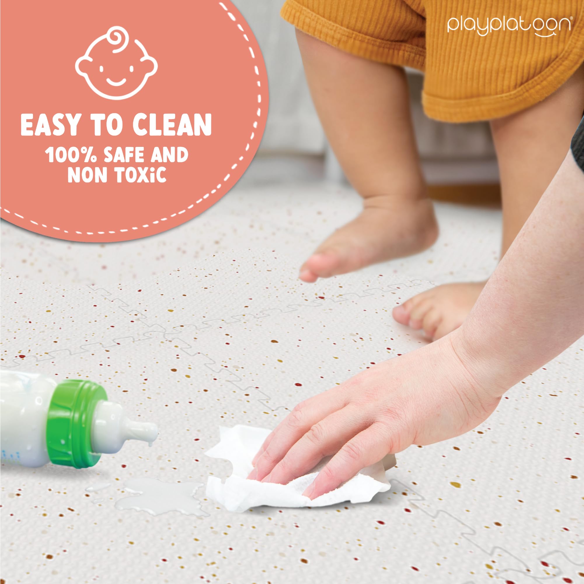 Tapetes de Juego para Niños Grandes Sin Tóxico para Pisos, - Imagen 4