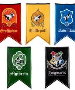 Conjunto de 5 Banderas de Casas de Magia de Harry Potter