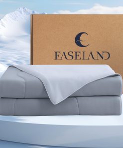 Edredón de refrigeración EASELAND Lyocell -Gris