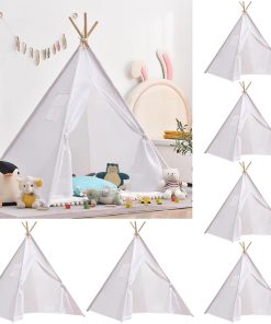 6 PCS Tienda de Campaña para Niños Teepee, Tienda Boho